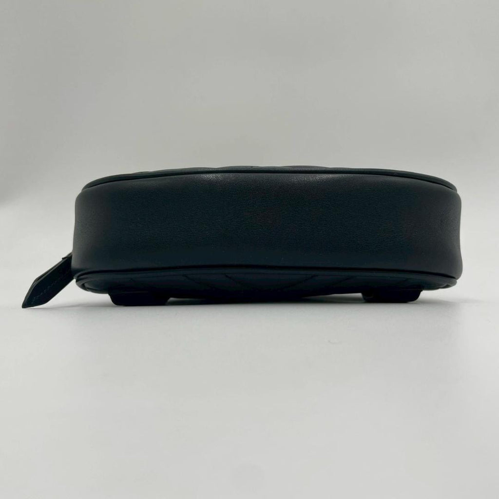 Gucci Marmont Matelasse Leather Belt Bag Black — view 7
