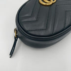 Gucci Marmont Matelasse Leather Belt Bag Black — view 8
