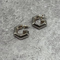 Gucci G Motif Hoop Earrings 925 Sterling Silver