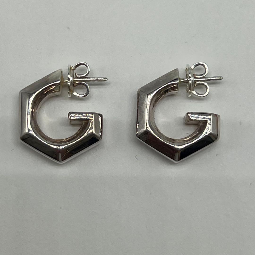 Gucci G Motif Hoop Earrings 925 Sterling Silver — view 2