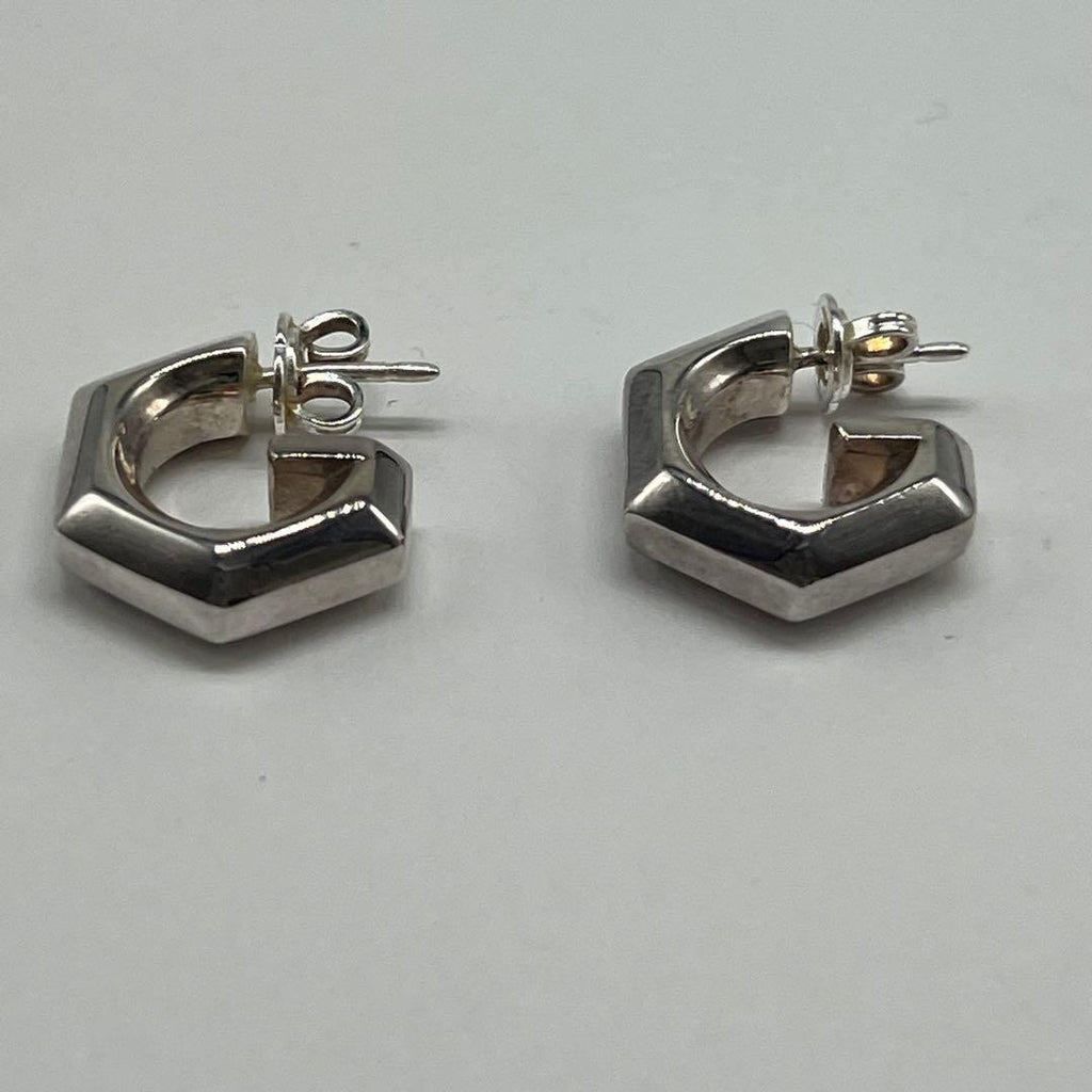 Gucci G Motif Hoop Earrings 925 Sterling Silver — view 4