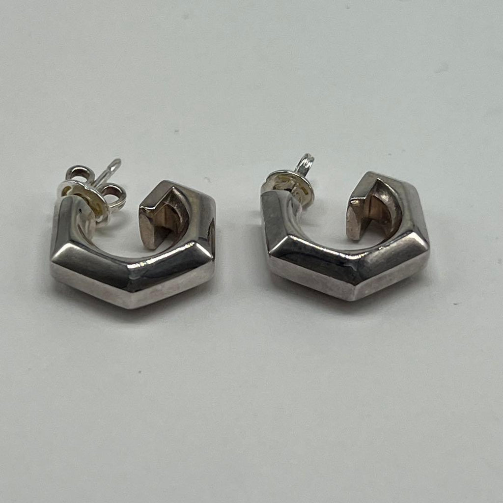 Gucci G Motif Hoop Earrings 925 Sterling Silver — view 5