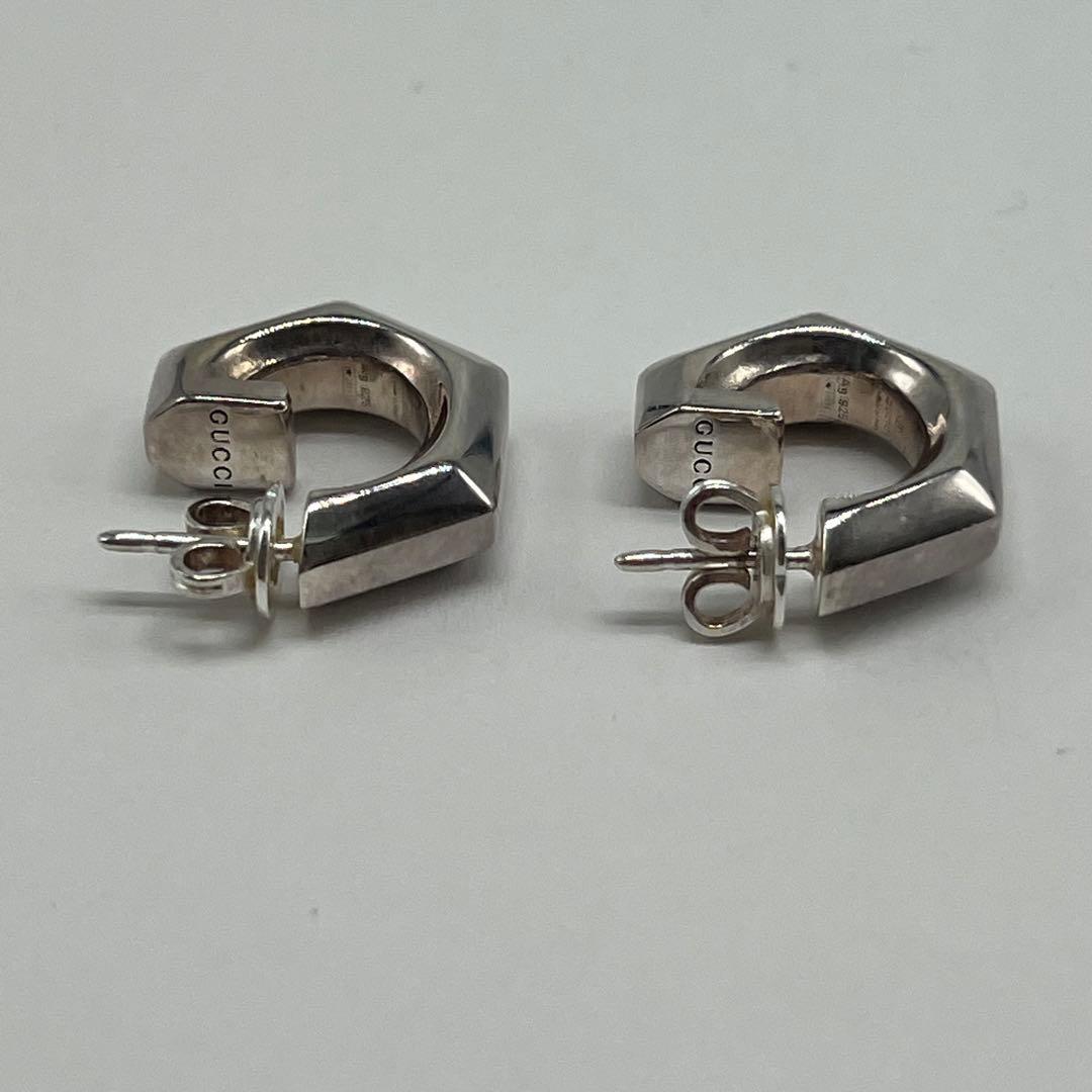 Gucci G Motif Hoop Earrings 925 Sterling Silver — view 6