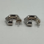 Gucci G Motif Hoop Earrings 925 Sterling Silver — view 7
