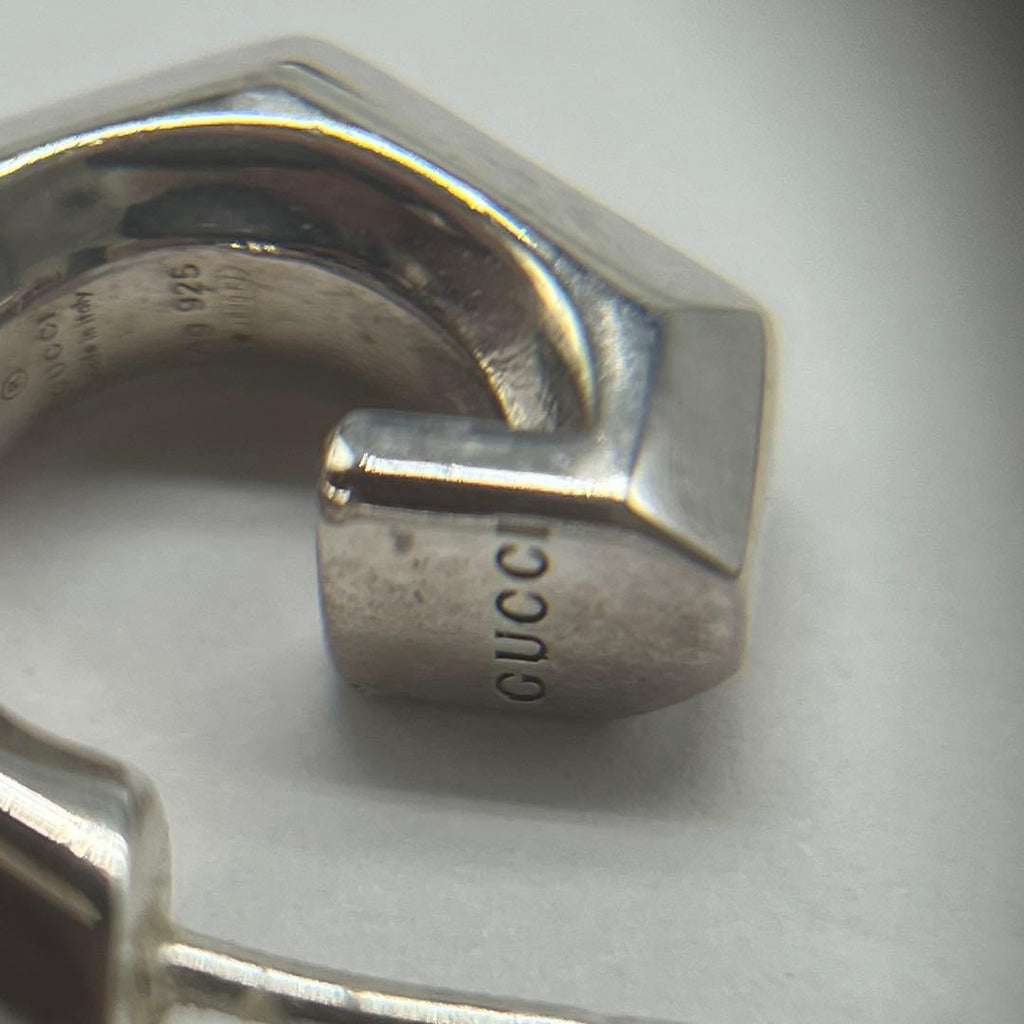 Gucci G Motif Hoop Earrings 925 Sterling Silver — view 8
