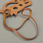 Hermes Paddock Cheval Charm Hose Leather Brown Keychain — view 7