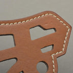 Hermes Paddock Cheval Charm Hose Leather Brown Keychain — view 8