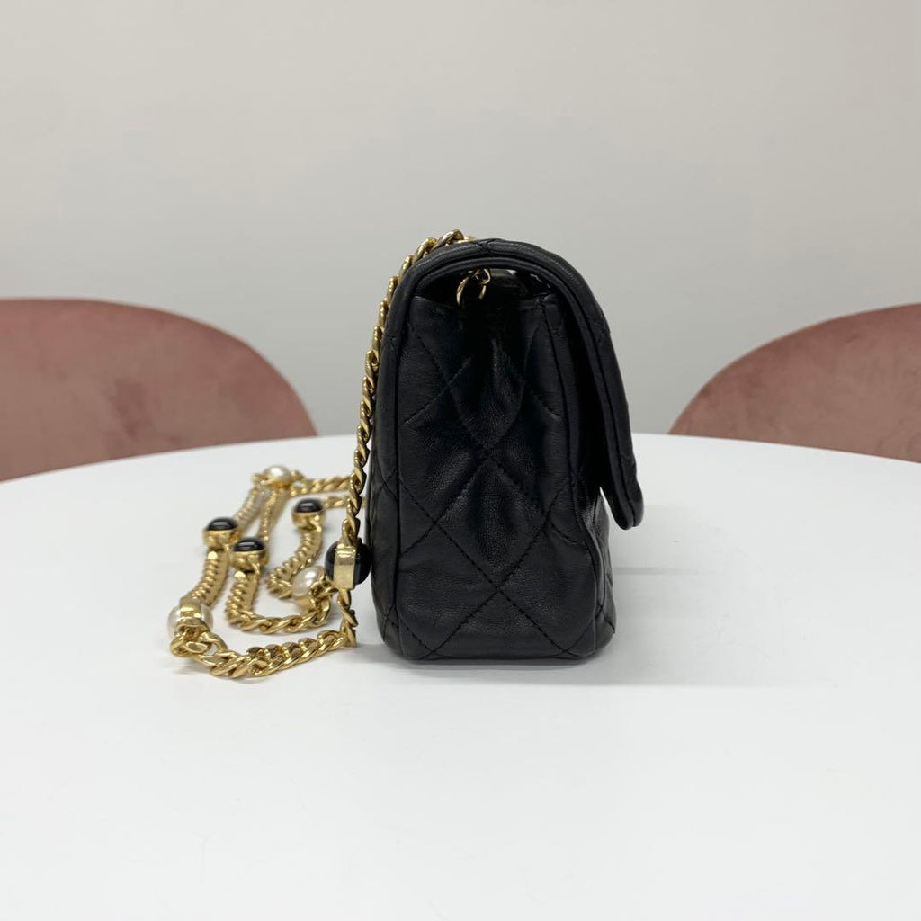 Chanel Quilted Lambskin Turnlock CC Logo Shoulder — view 2