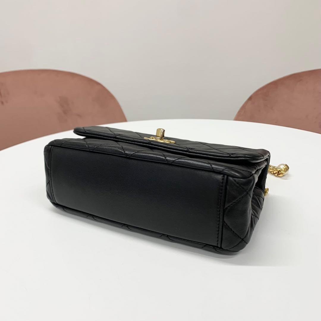Chanel Quilted Lambskin Turnlock CC Logo Shoulder — view 4
