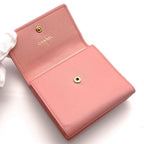 Chanel Wallet Coco Buttons Snap Trifold Pink — view 5