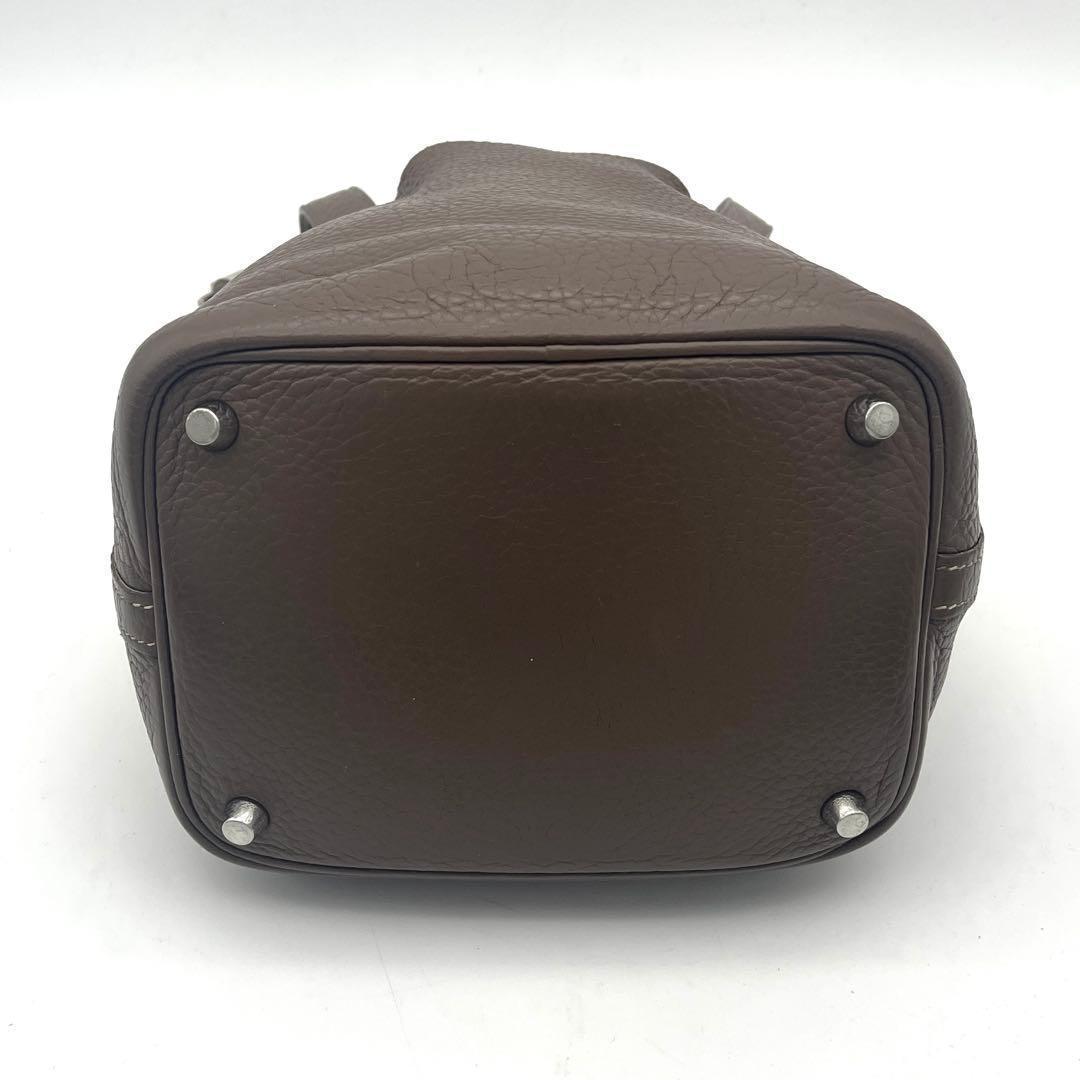 Hermes Picotin Lock PM Taurillon Clemence Etoupe Handbag