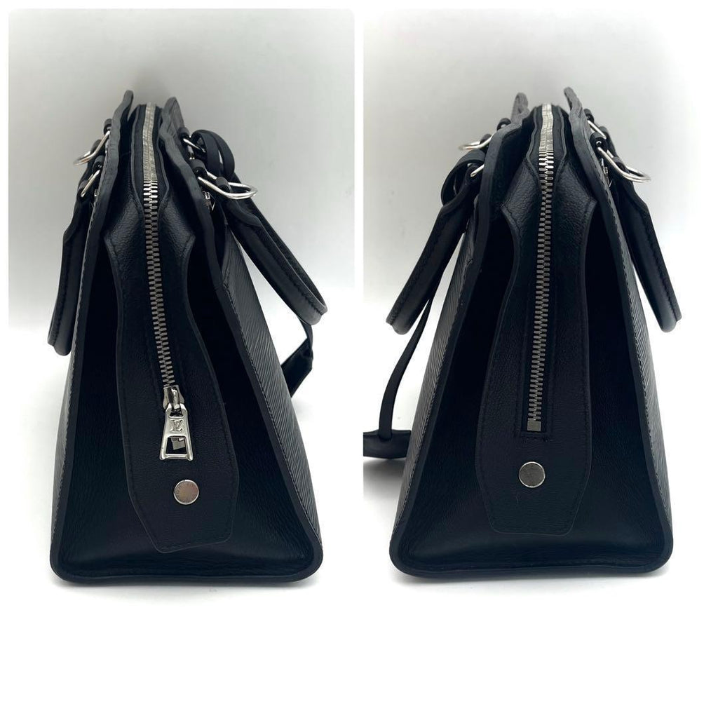 Louis Vuitton Epi Vaneau MM Noir Black Shoulder Handbag — view 5