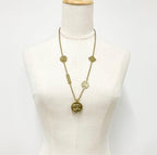 Chanel Necklace CC Logo Plate Gold — view 6