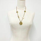Chanel Necklace CC Logo Plate Gold — view 7