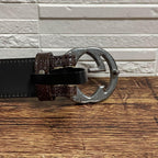 Gucci GG Interlocking G Buckle Belt Canvas Leather — view 5