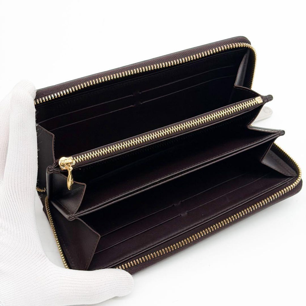 Louis Vuitton Zippy Wallet Amarante Vernis Monogram — view 6