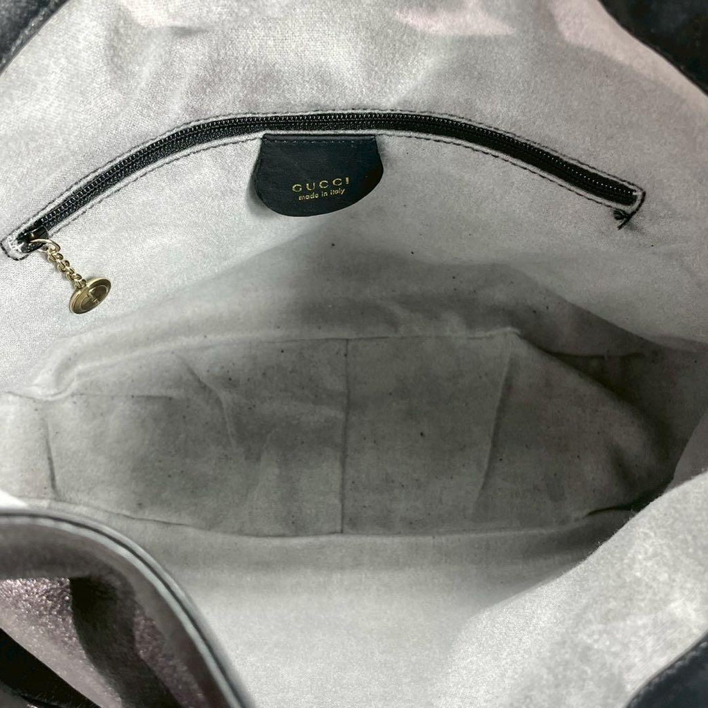 Gucci Shoulder Bag 2-Way Bamboo Black Leather — view 5