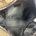 Gucci GG Shoulder Bag Brown Logo Leather Canvas — view 5