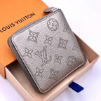 Louis Vuitton Mahina Metallic Gray Zippy Compact Wallet — view 2