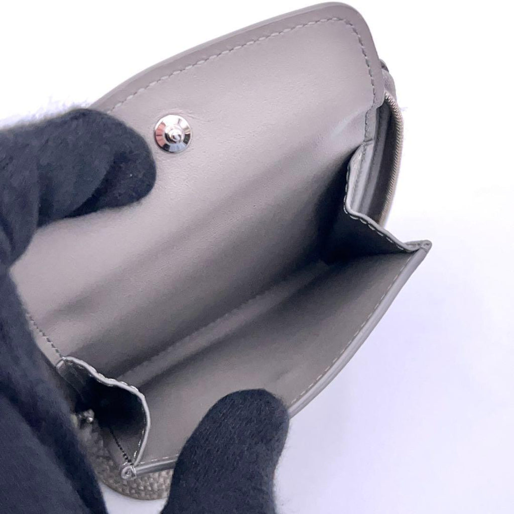 Louis Vuitton Mahina Metallic Gray Zippy Compact Wallet — view 5
