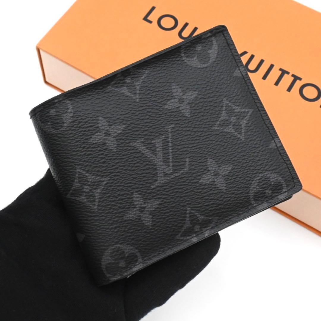 Louis Vuitton Eclipse Portefeuille Marco Bifold Wallet Black
