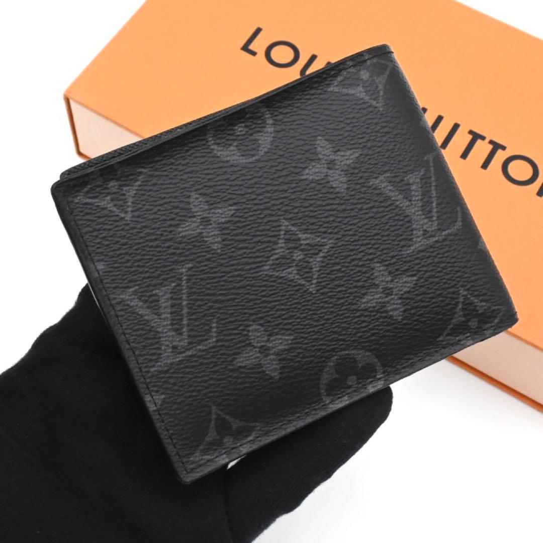 Louis Vuitton Eclipse Portefeuille Marco Bifold Wallet Black — view 2