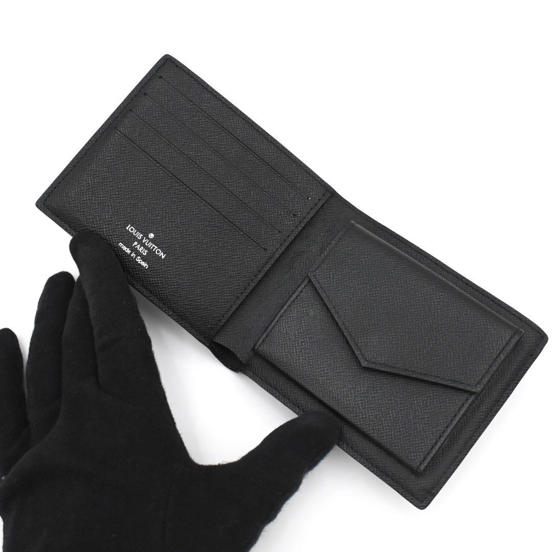 Louis Vuitton Eclipse Portefeuille Marco Bifold Wallet Black — view 3