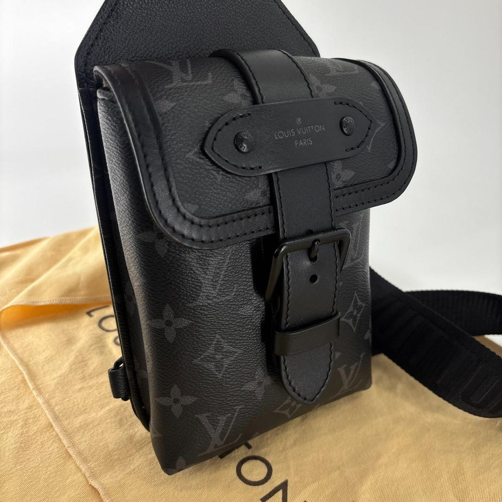 Louis Vuitton IC Monogram Eclipse Saumur Sling — view 6