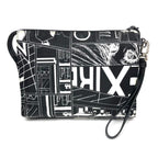 Prada Clutch Bag Pouch Comic Pattern Black and White Monotone — view 2