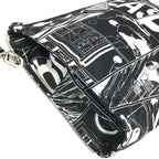Prada Clutch Bag Pouch Comic Pattern Black and White Monotone — view 3