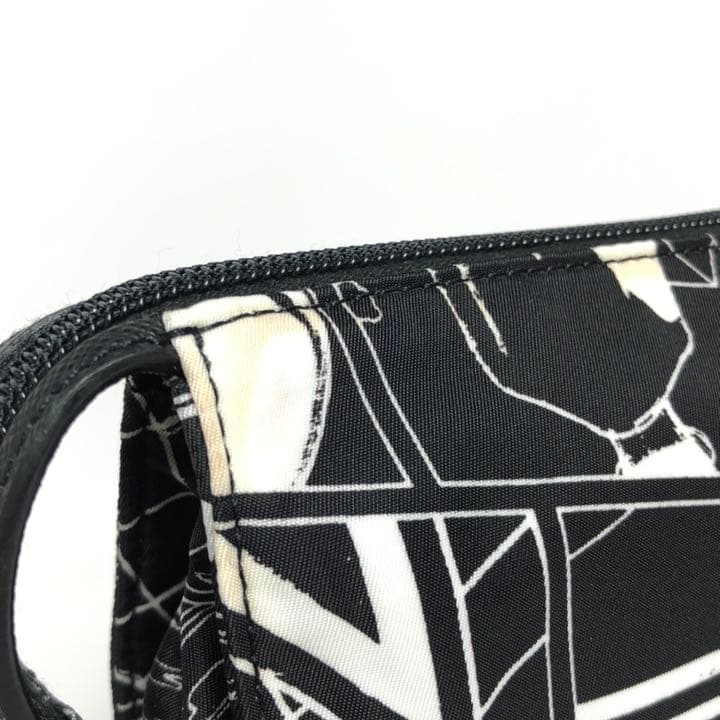 Prada Clutch Bag Pouch Comic Pattern Black and White Monotone — view 7