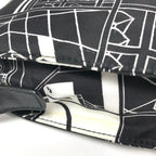 Prada Clutch Bag Pouch Comic Pattern Black and White Monotone — view 8