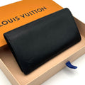 Louis Vuitton Epi Portefeuille Brazza Wallet Black Business