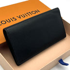 Louis Vuitton Epi Portefeuille Brazza Wallet Black Business — view 2