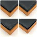 Louis Vuitton Epi Portefeuille Brazza Wallet Black Business — view 8