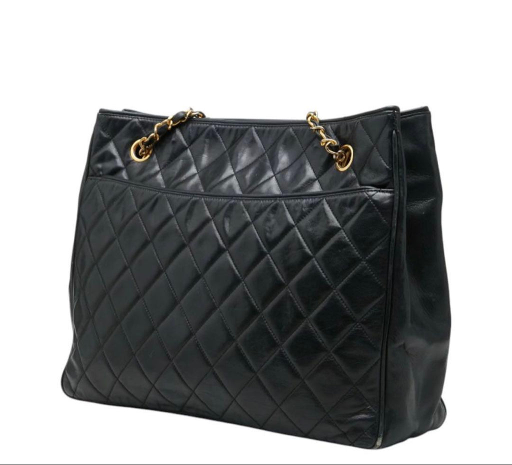 Chanel Quilted Chain Tote Shoulder — view 2