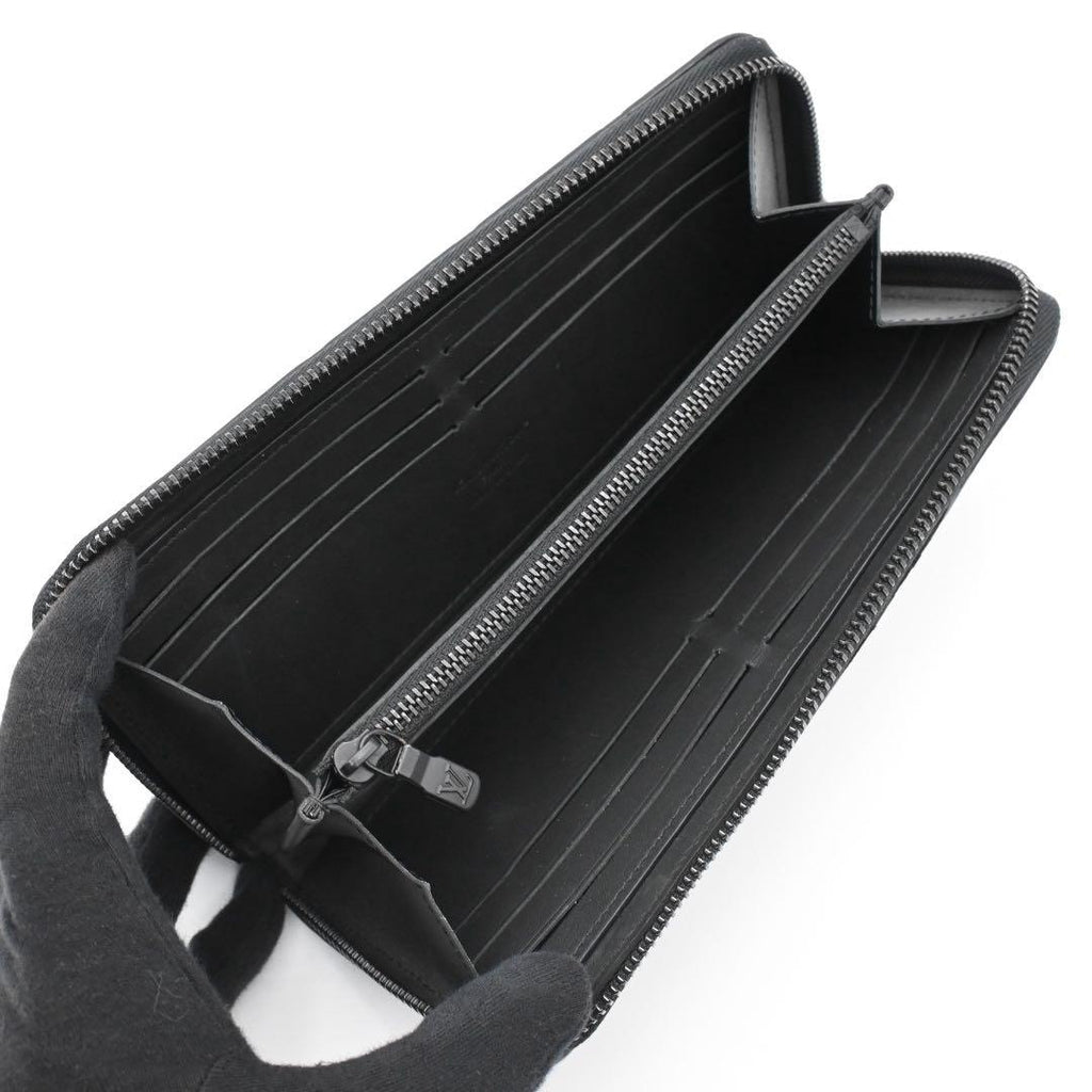 Louis Vuitton Monogram Shadow Horizontal Wallet Black — view 3