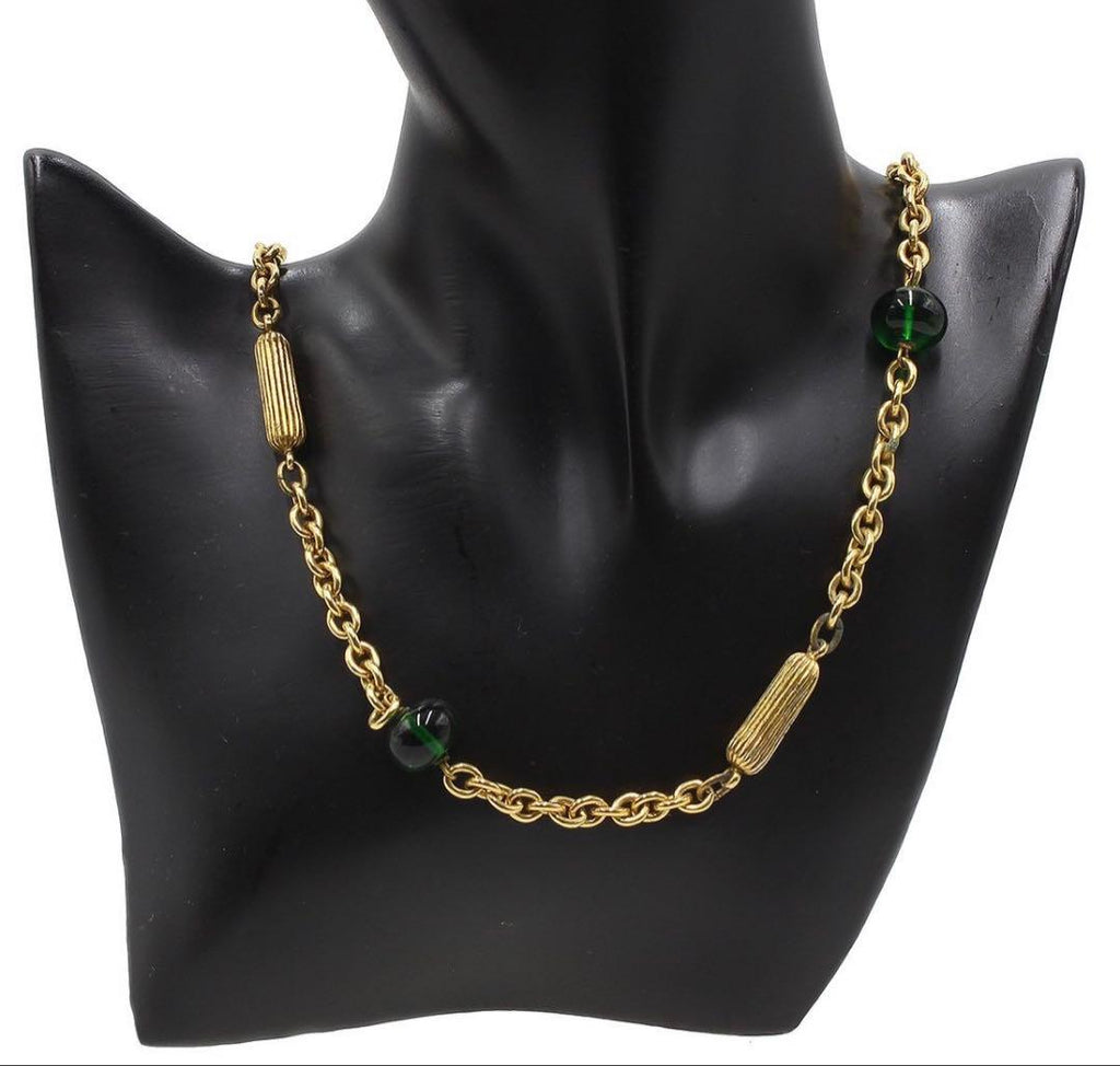 Chanel CC Logo Gripoix Chain Necklace — view 2
