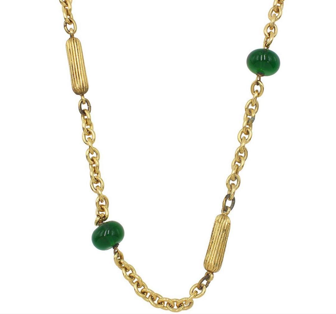 Chanel CC Logo Gripoix Chain Necklace — view 3