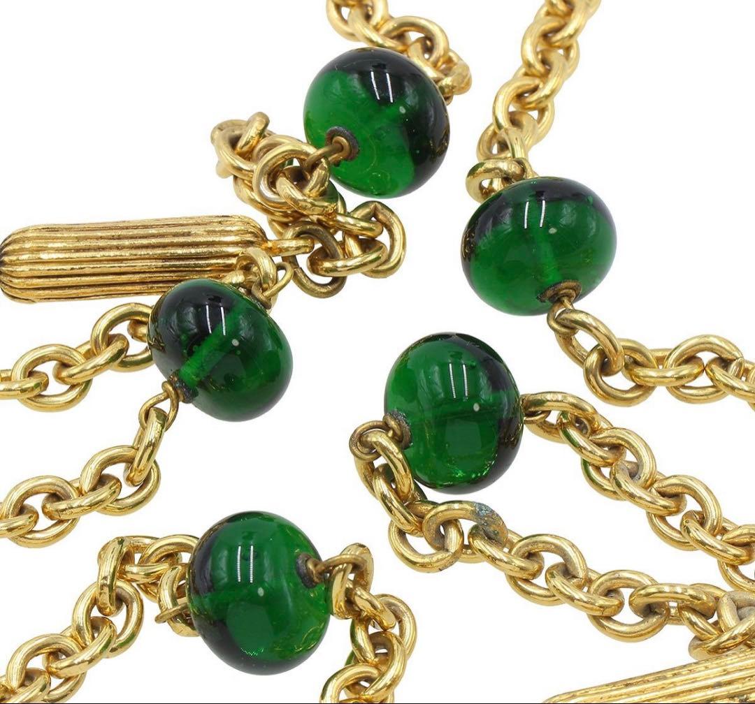 Chanel CC Logo Gripoix Chain Necklace — view 4