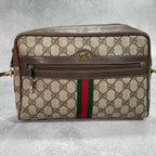 Gucci GG Sherry Line Shoulder Bag Brown Leather — view 2