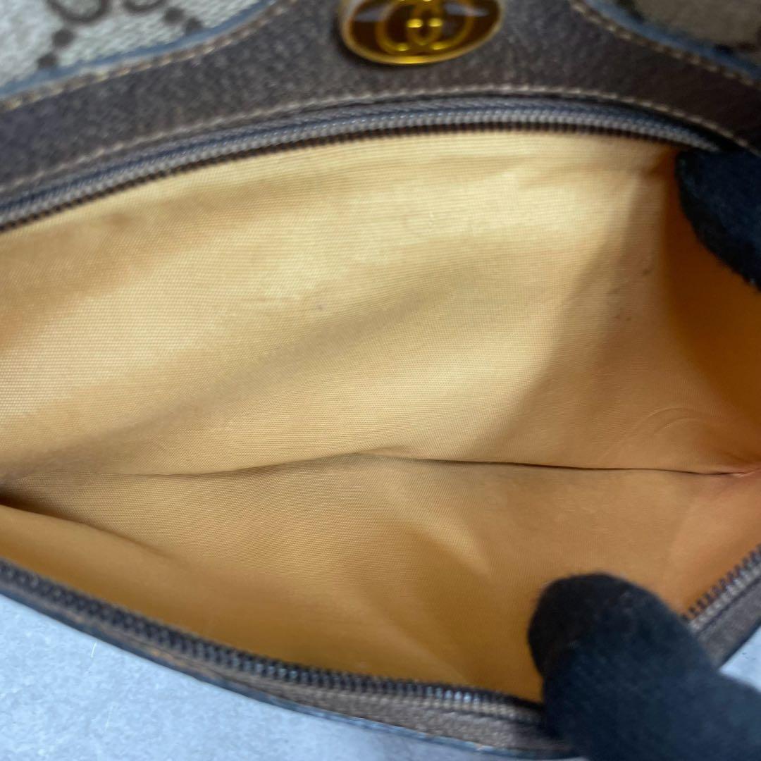 Gucci GG Sherry Line Shoulder Bag Brown Leather — view 6