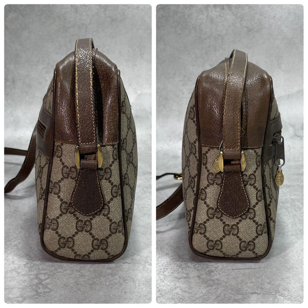 Gucci GG Sherry Line Shoulder Bag Brown Leather — view 7