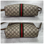 Gucci GG Sherry Line Shoulder Bag Brown Leather — view 8