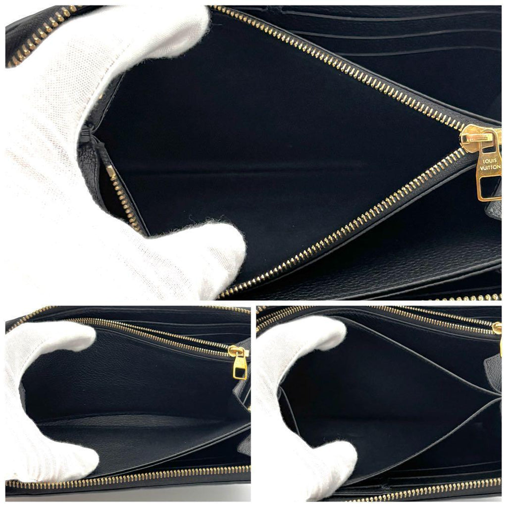 Louis Vuitton Zippy Wallet Monogram Empreinte Black — view 4