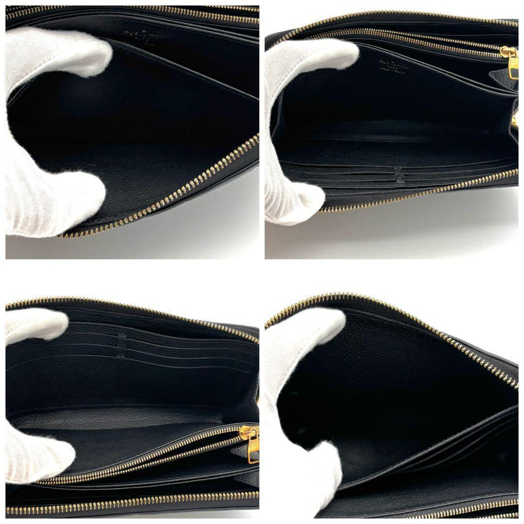 Louis Vuitton Zippy Wallet Monogram Empreinte Black — view 5