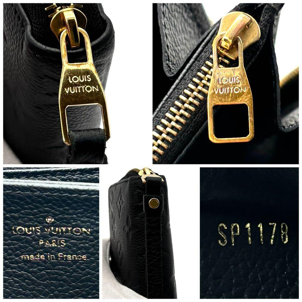 Louis Vuitton Zippy Wallet Monogram Empreinte Black — view 9