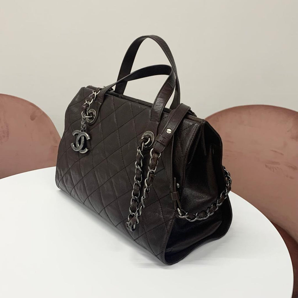 Chanel Quilted Caviar Leather 2-Way Handbag — view 4