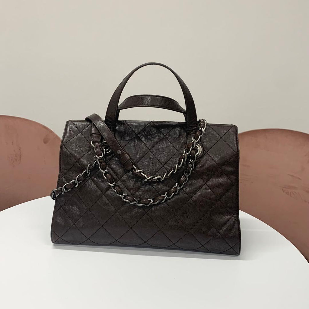 Chanel Quilted Caviar Leather 2-Way Handbag — view 5