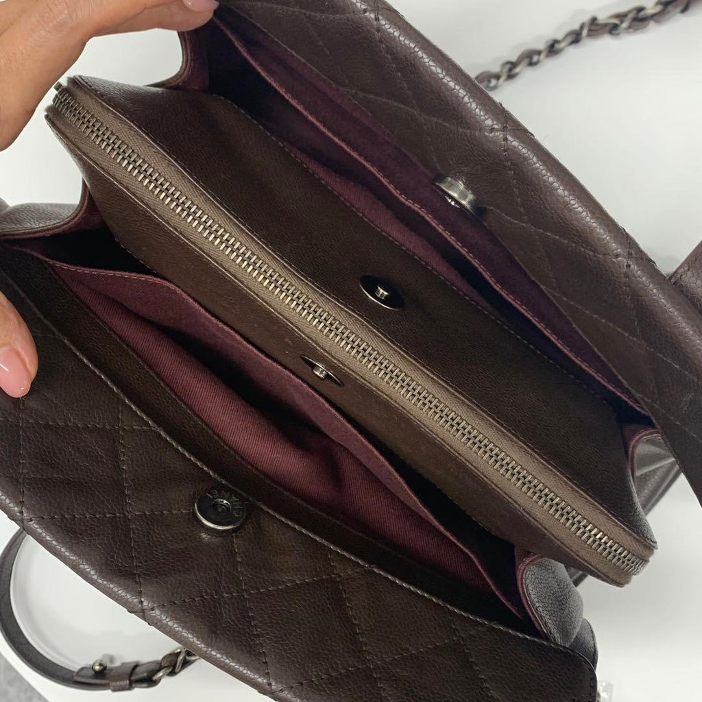 Chanel Quilted Caviar Leather 2-Way Handbag — view 8